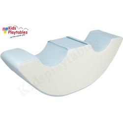 Soft Play Foam Schommelwip blauw-wit | rocker | wipwap | foamblokken | bouwblokken | Soft play speelgoed | schuimblokken